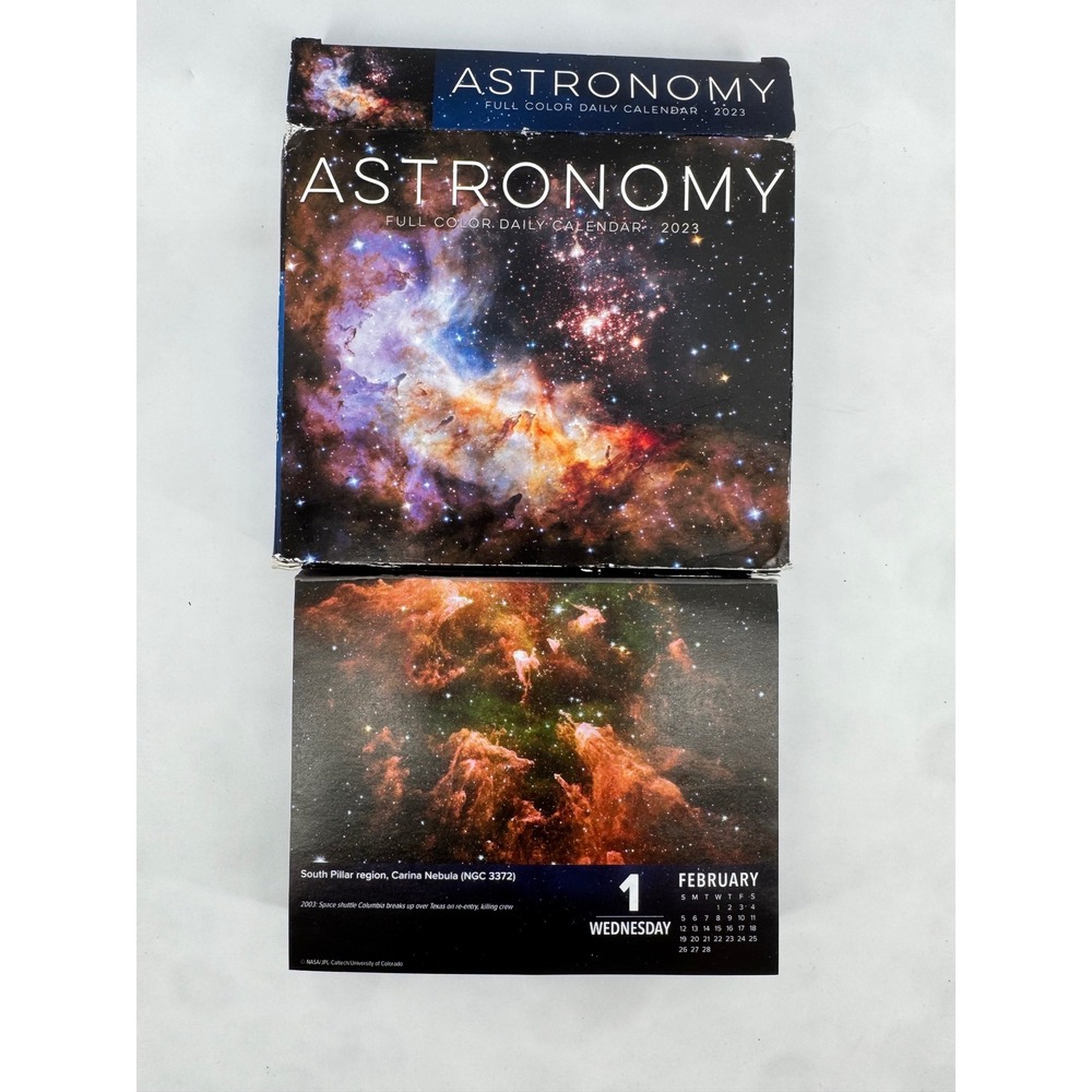 Astronomy Full Color Daily Calendar 2023 NASA Space Photography Desk Calendar